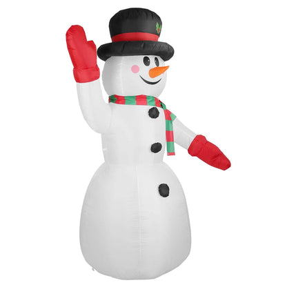 7.9ft Christmas Inflatable Giant Snowman Blow Up with LED Lights Hat Scarf - A-1 Thread Vault