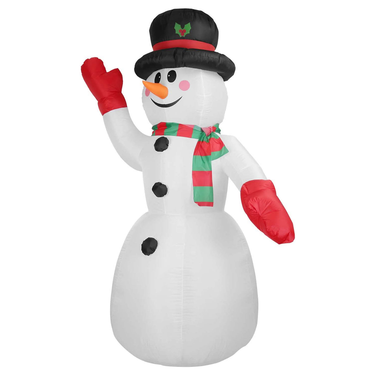 7.9ft Christmas Inflatable Giant Snowman Blow Up with LED Lights Hat Scarf - A-1 Thread Vault