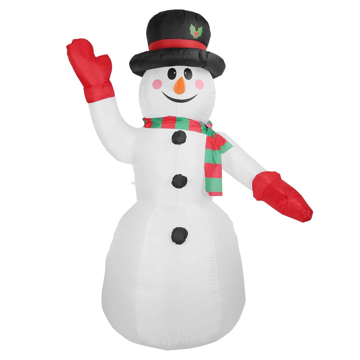 7.9ft Christmas Inflatable Giant Snowman Blow Up with LED Lights Hat Scarf - A-1 Thread Vault