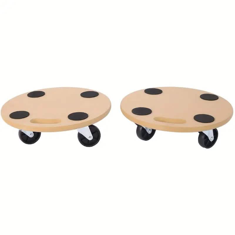 2-Piece: Furniture Moving Dolly Heavy Duty Wood Rolling Mover - A-1 Thread Vault