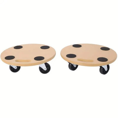 2-Piece: Furniture Moving Dolly Heavy Duty Wood Rolling Mover - A-1 Thread Vault