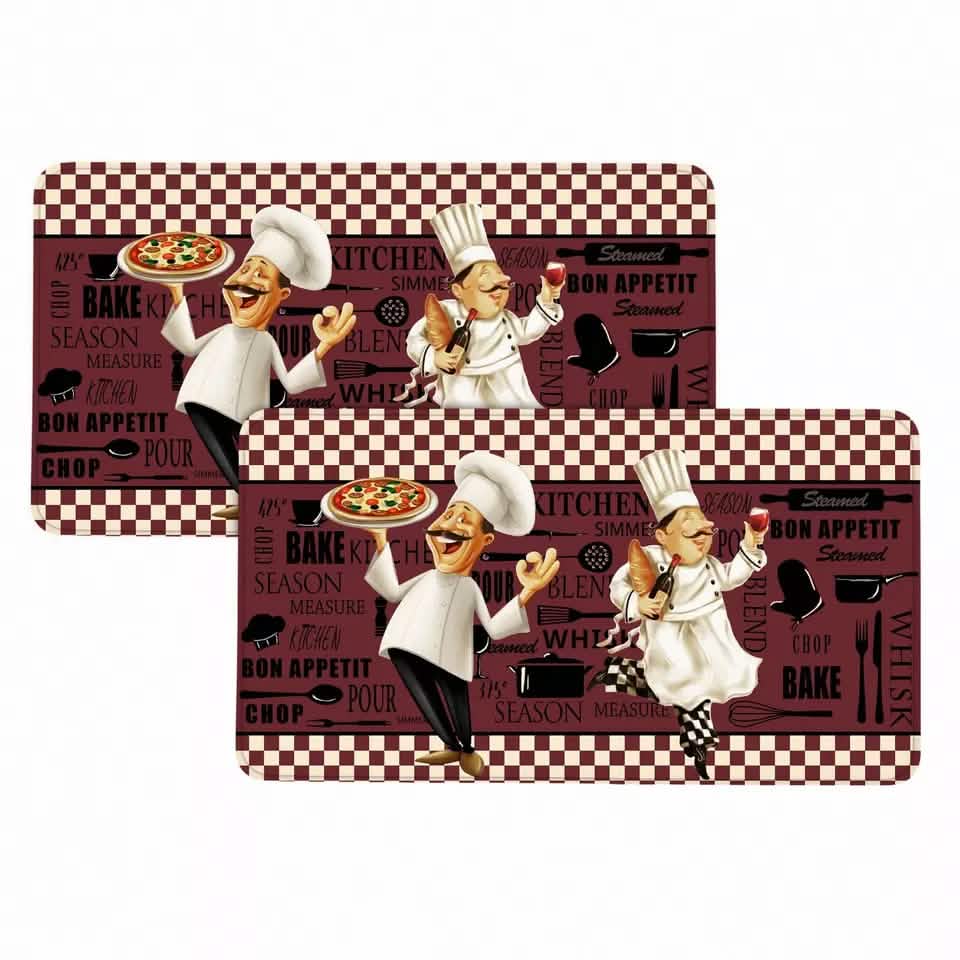 Bibb Home Anti Fatigue Foam Oversized Kitchen Mat 20" X 36" - A-1 Thread Vault
