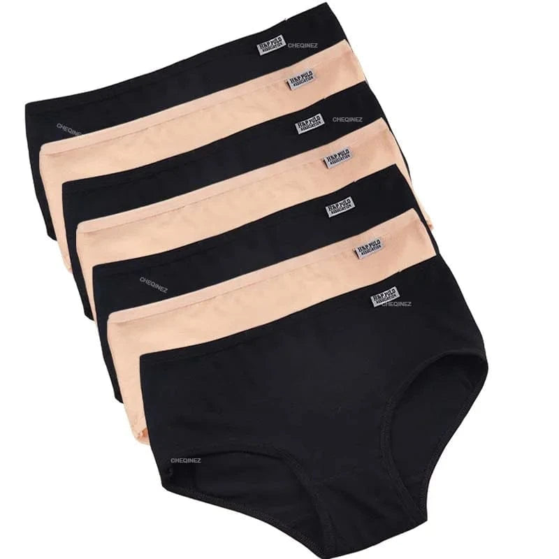 7Pcs/Lot Plus Size Underwear Women's Panties Cotton Girl Brief Sexy Lingeries Shorts Underpant Solid Panty Female Intimate M-4XL - A-1 Thread Vault
