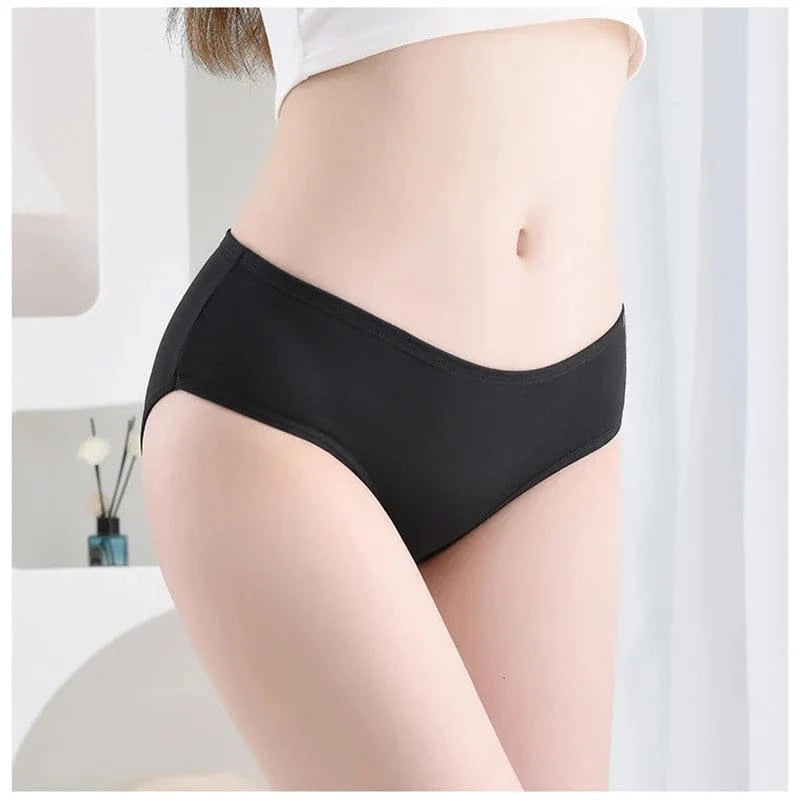 7Pcs/Lot Plus Size Underwear Women's Panties Cotton Girl Brief Sexy Lingeries Shorts Underpant Solid Panty Female Intimate M-4XL - A-1 Thread Vault