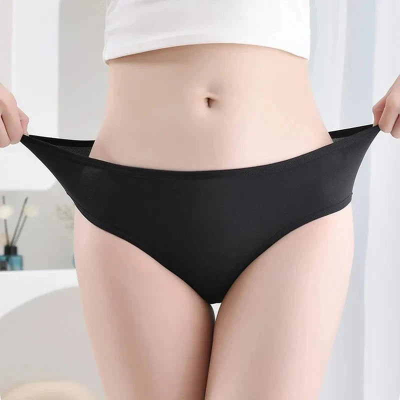 7Pcs/Lot Plus Size Underwear Women's Panties Cotton Girl Brief Sexy Lingeries Shorts Underpant Solid Panty Female Intimate M-4XL - A-1 Thread Vault