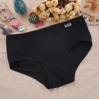 7Pcs/Lot Plus Size Underwear Women's Panties Cotton Girl Brief Sexy Lingeries Shorts Underpant Solid Panty Female Intimate M-4XL - A-1 Thread Vault