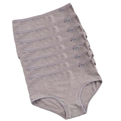 7Pcs/Lot Plus Size Underwear Women's Panties Cotton Girl Brief Sexy Lingeries Shorts Underpant Solid Panty Female Intimate M-4XL - A-1 Thread Vault