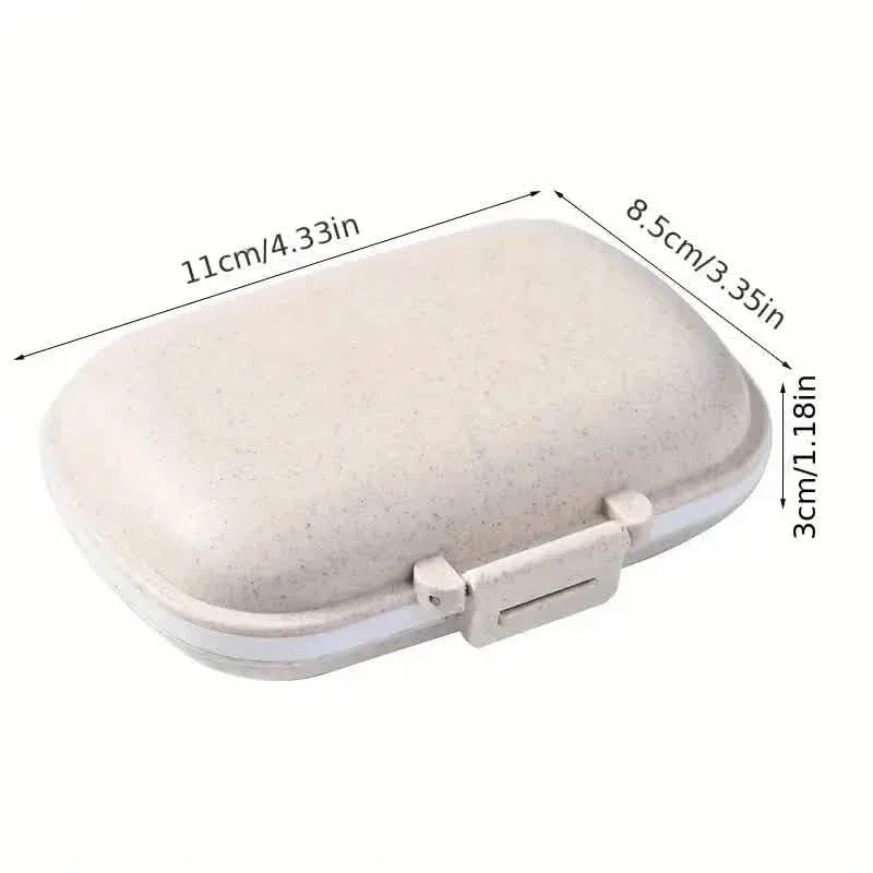 8-Compartment Weekly Medicine Travel Pill Organizer Storage Box - A-1 Thread Vault