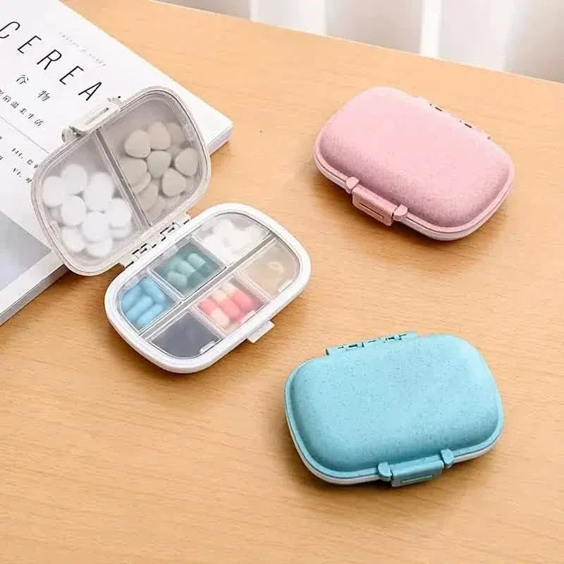 8-Compartment Weekly Medicine Travel Pill Organizer Storage Box - A-1 Thread Vault