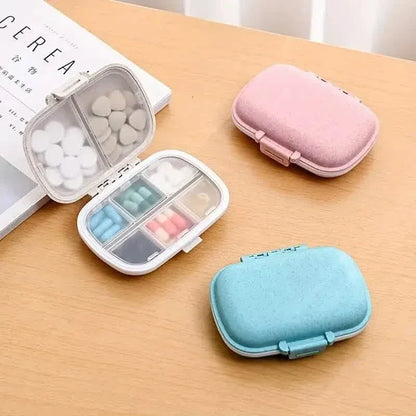8-Compartment Weekly Medicine Travel Pill Organizer Storage Box - A-1 Thread Vault