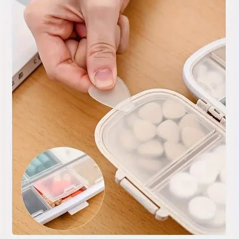 8-Compartment Weekly Medicine Travel Pill Organizer Storage Box - A-1 Thread Vault