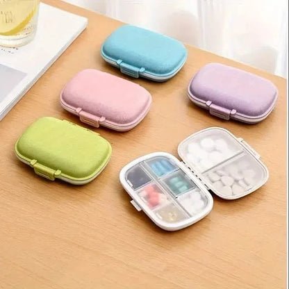 8-Compartment Weekly Medicine Travel Pill Organizer Storage Box - A-1 Thread Vault