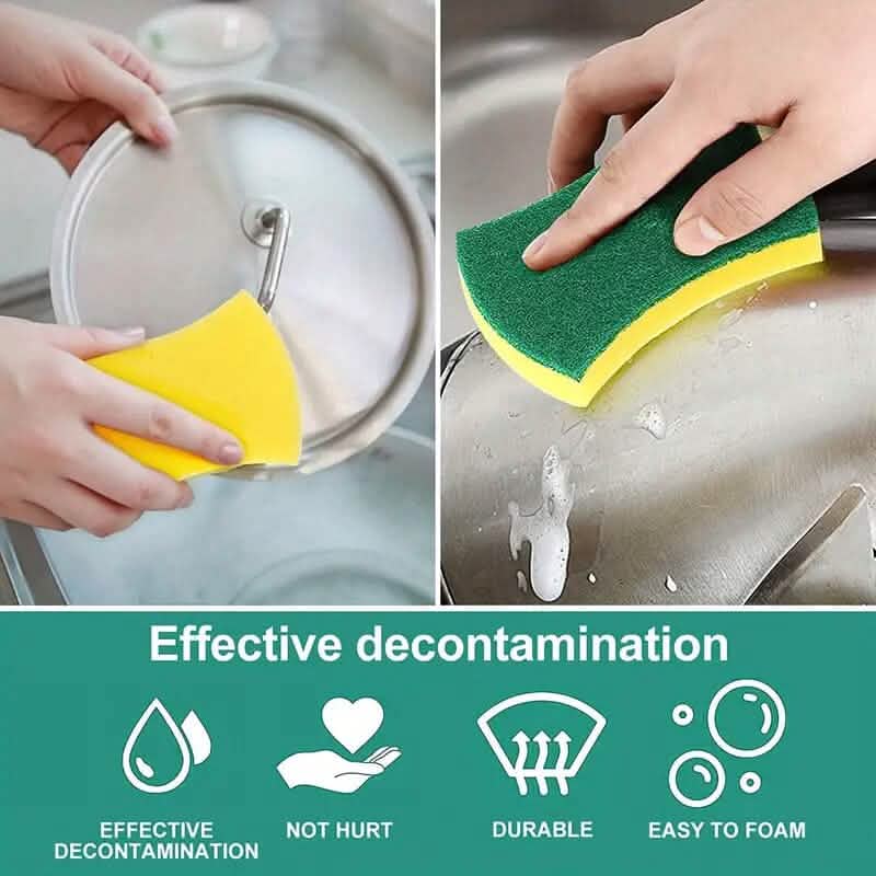 8-Pack: Double-Sided Multifunctional Cleaning Sponge - A-1 Thread Vault
