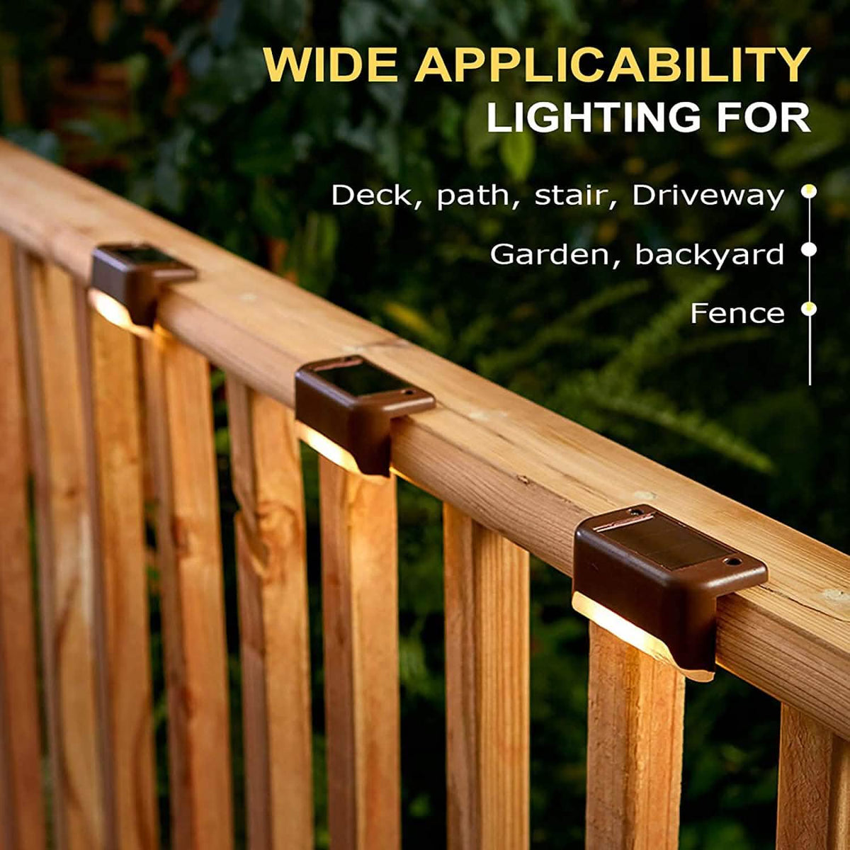 8-Pack: Solar LED Deck & Step Lights - A-1 Thread Vault
