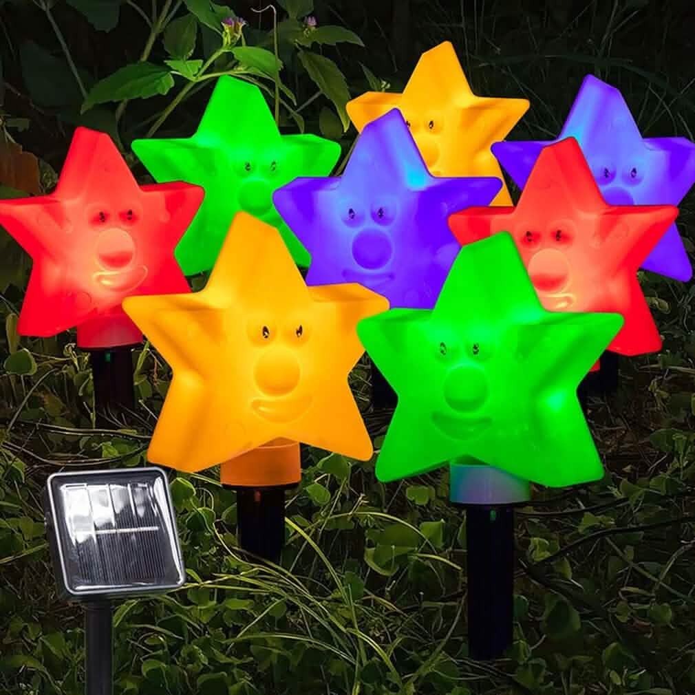 8-Pack: Solar Powered Star Lights 8 Modes Landscape Pathway Stake Lights - A-1 Thread Vault