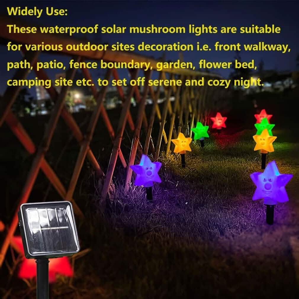 8-Pack: Solar Powered Star Lights 8 Modes Landscape Pathway Stake Lights - A-1 Thread Vault
