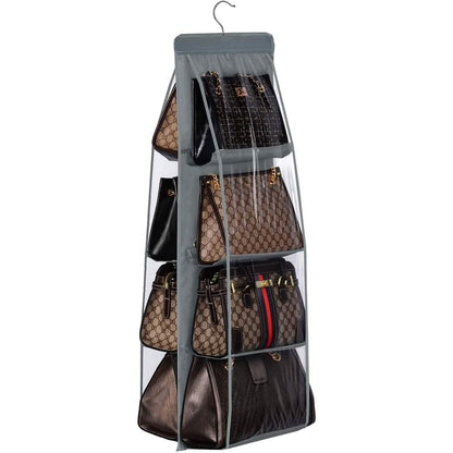 8 Pocket Hanging Purse Organizer Handbag Storage Hanger - A-1 Thread Vault