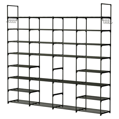 8-Tier Shoe Rack Metal Shoe Storage Shelf - A-1 Thread Vault