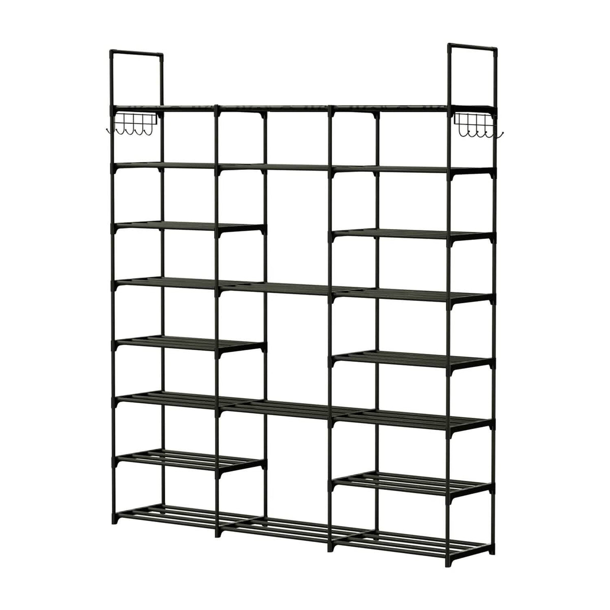 8-Tier Shoe Rack Metal Shoe Storage Shelf - A-1 Thread Vault