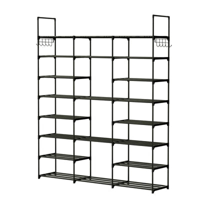 8-Tier Shoe Rack Metal Shoe Storage Shelf - A-1 Thread Vault