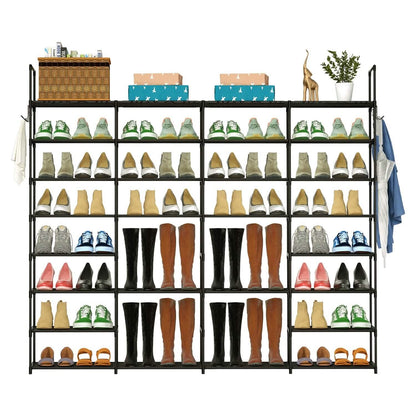 8-Tier Shoe Rack Metal Shoe Storage Shelf - A-1 Thread Vault