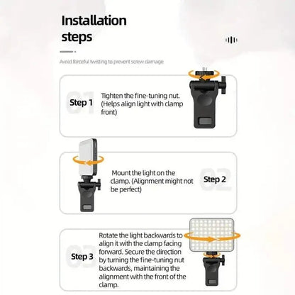80 LED Clip-On Rechargeable Selfie Ring Light - A-1 Thread Vault