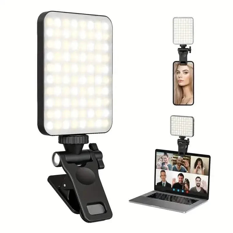 80 LED Clip-On Rechargeable Selfie Ring Light - A-1 Thread Vault