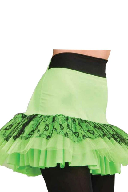 80's Neon Lace Skirt Costume Accessory - A-1 Thread Vault