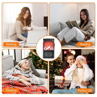 800w Plug-In Space Heater Wall Outlet with 360° Rotatable Plug - A-1 Thread Vault