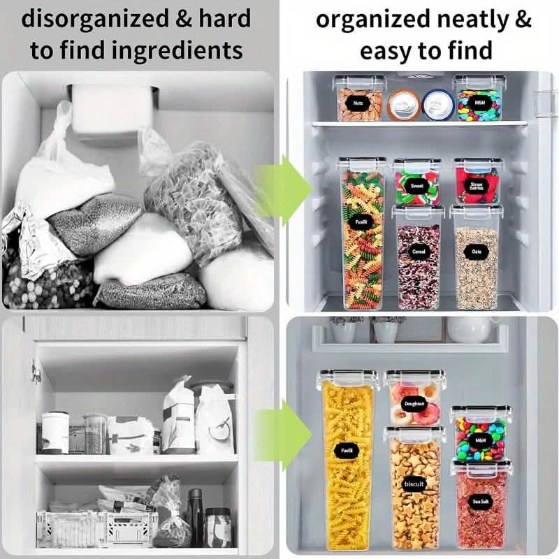 48-Piece Set: Food Storage Container Set, Fresh-Keeping and Easy-to-Secure Lids - A-1 Thread Vault