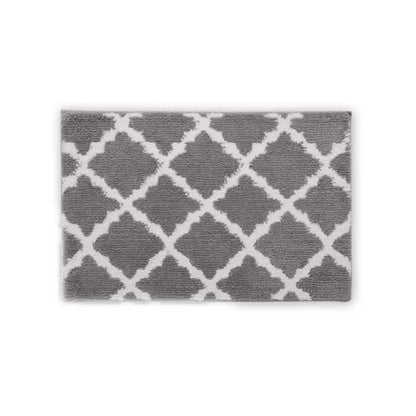 Bibb Home 1-2 Pack Trellis Micro Shag Bath Rugs 17" X 24" - A-1 Thread Vault