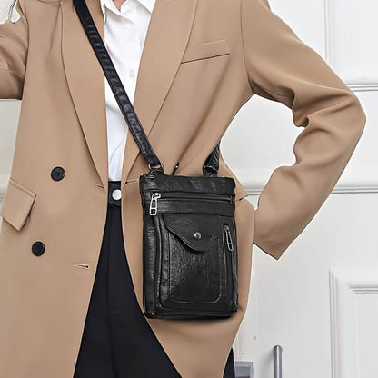 Women’s Vintage Leather Crossbody Bag - A-1 Thread Vault