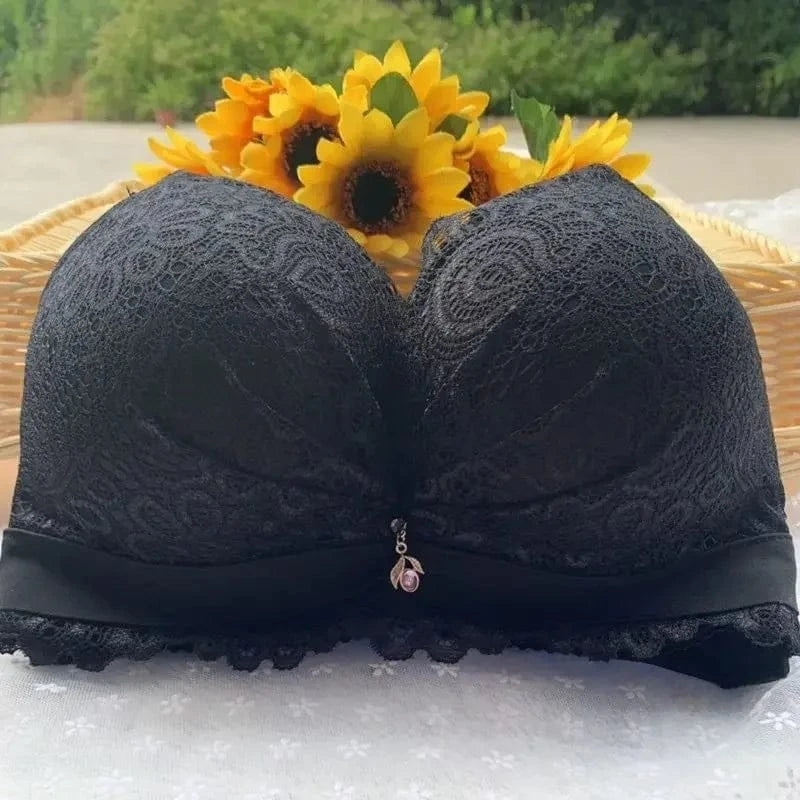 8CM Extreme Push Up Bra - No Wire, Removable Extra Pads, Deep Plunge Lingerie for Maximum Lift & Natural Curves - A-1 Thread Vault