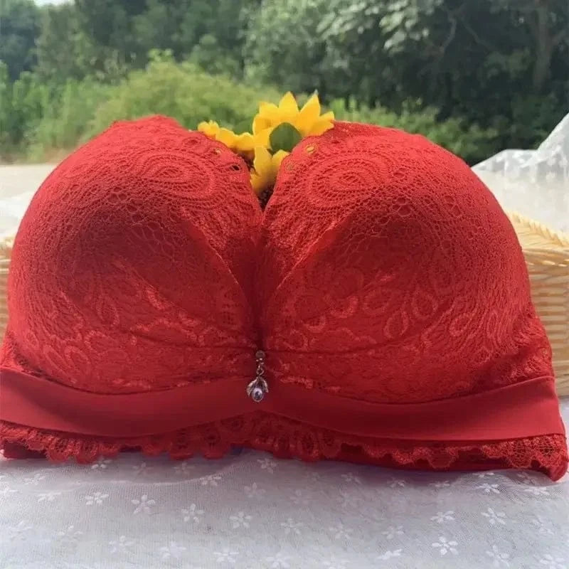 8CM Extreme Push Up Bra - No Wire, Removable Extra Pads, Deep Plunge Lingerie for Maximum Lift & Natural Curves - A-1 Thread Vault
