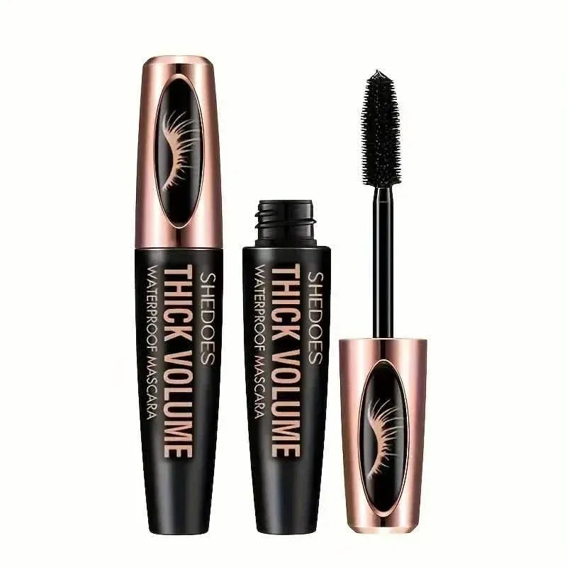 8D Curler Fiber Lash Mascara - Waterproof, Black, Thick Eyelash Shaping - A-1 Thread Vault