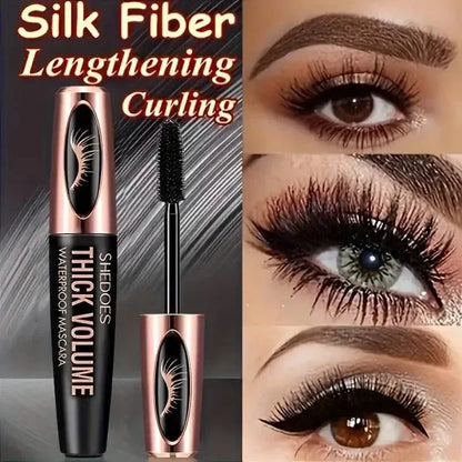 8D Curler Fiber Lash Mascara - Waterproof, Black, Thick Eyelash Shaping - A-1 Thread Vault