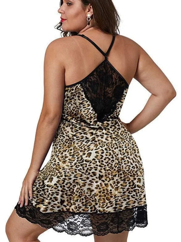 8XL Large Size Spaghetti Straps Nightgown Women Summer Lace Satin Sleepwear Plus Size Nightdress Ladies Pajamas Home Clothes - A-1 Thread Vault