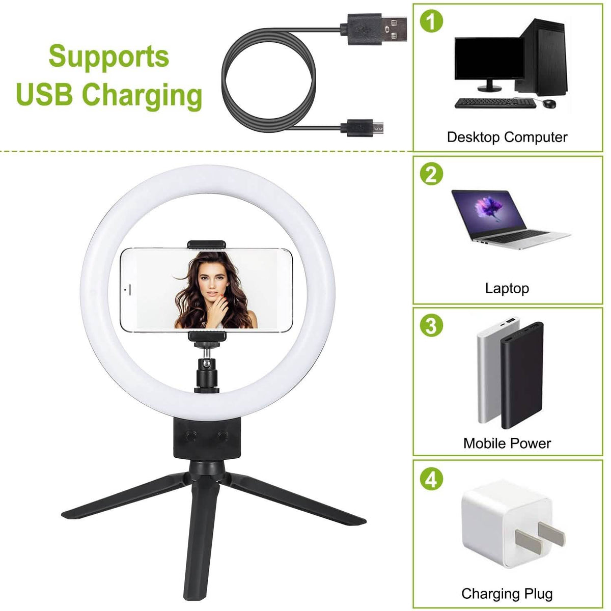 9" Dimmable LED Ring Light with Tripod - A-1 Thread Vault
