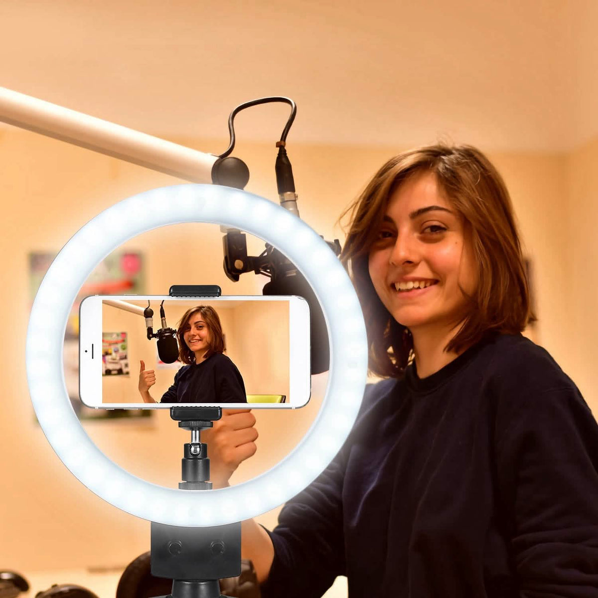 9" Dimmable LED Ring Light with Tripod - A-1 Thread Vault