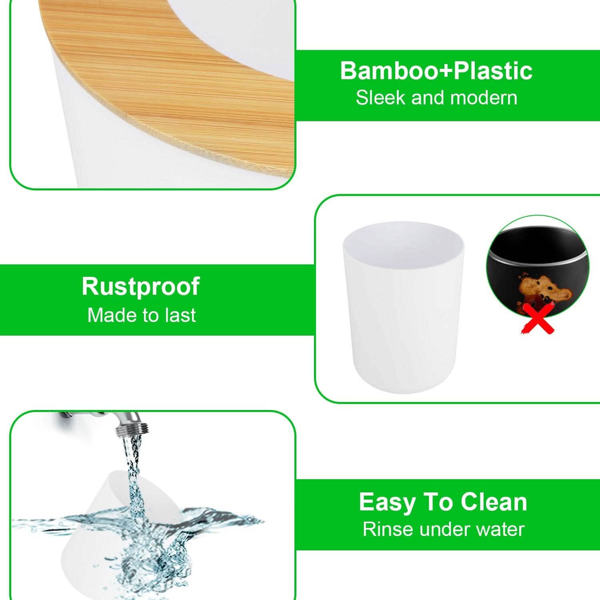9-Piece: Bathroom Accessories Set - A-1 Thread Vault