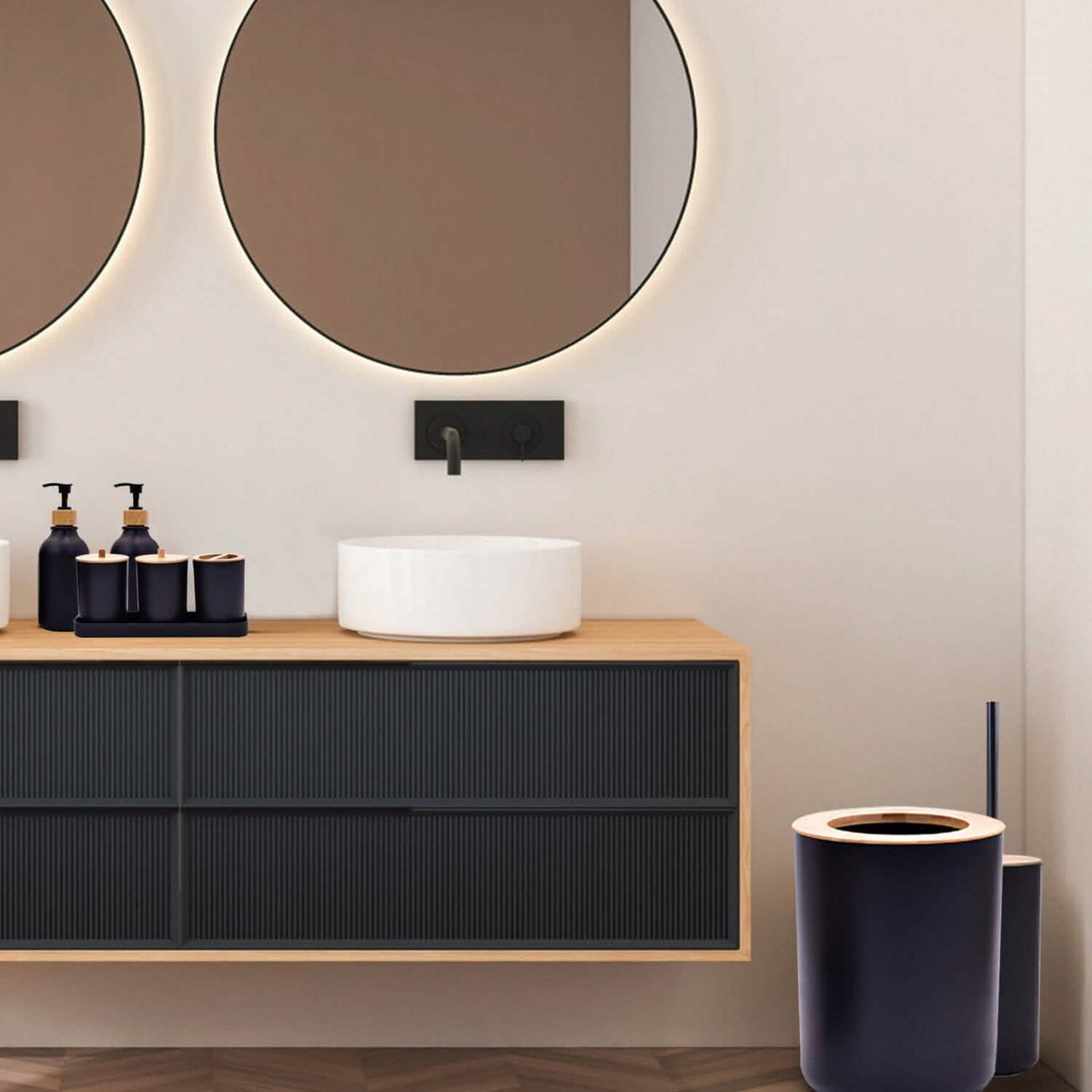 9-Piece: Bathroom Accessories Set - A-1 Thread Vault