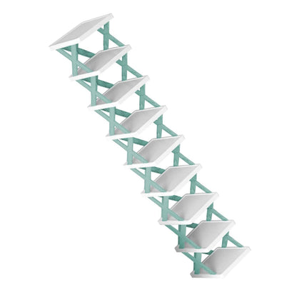 9-Tier Narrow Entryway Shoe Rack Plastic Vertical Shoe Organizer - A-1 Thread Vault