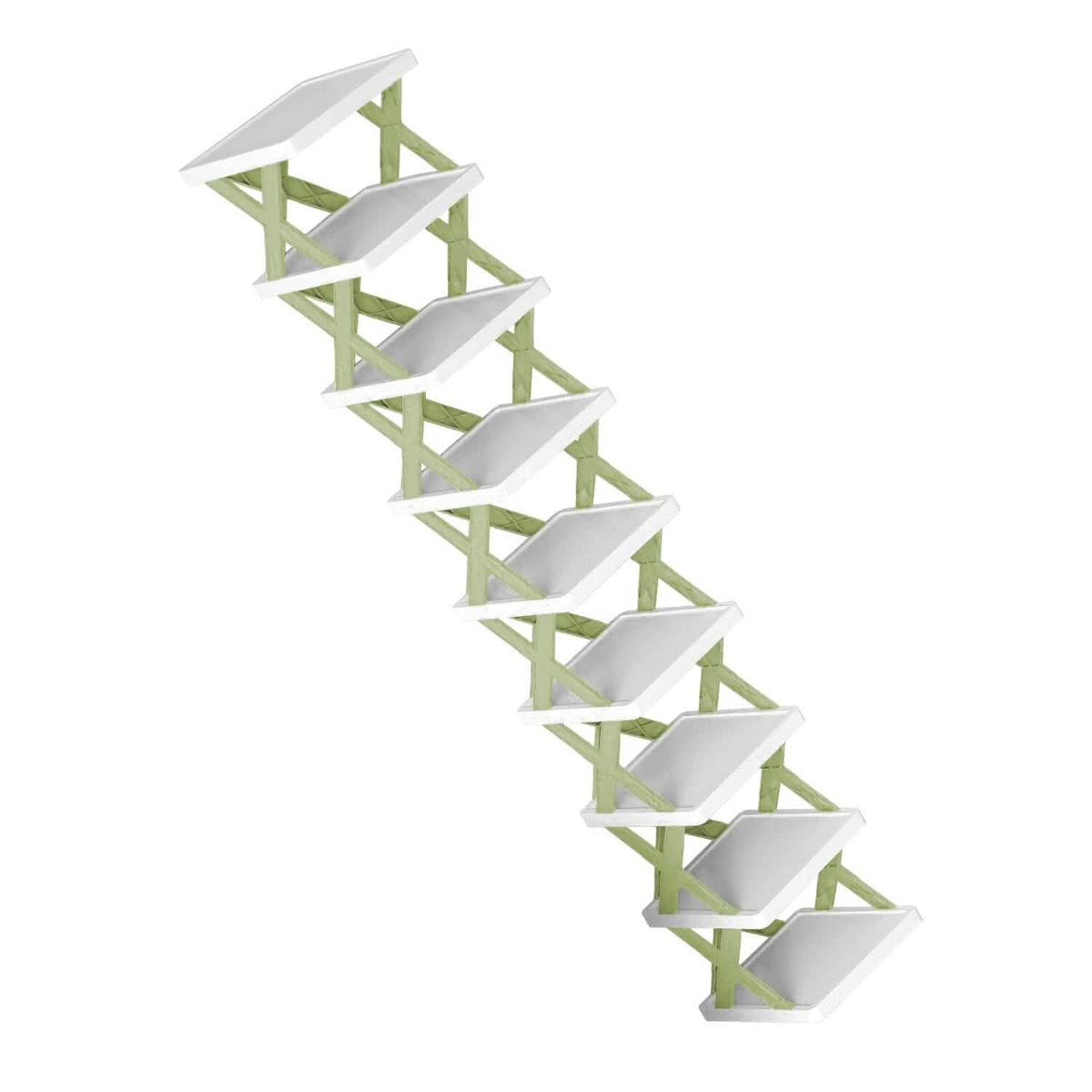 9-Tier Narrow Entryway Shoe Rack Plastic Vertical Shoe Organizer - A-1 Thread Vault
