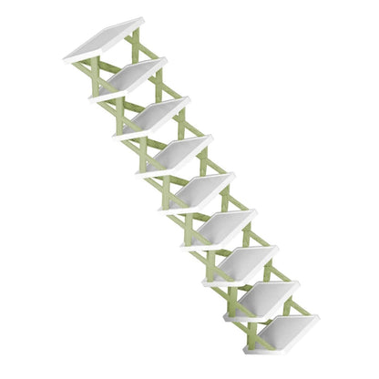 9-Tier Narrow Entryway Shoe Rack Plastic Vertical Shoe Organizer - A-1 Thread Vault