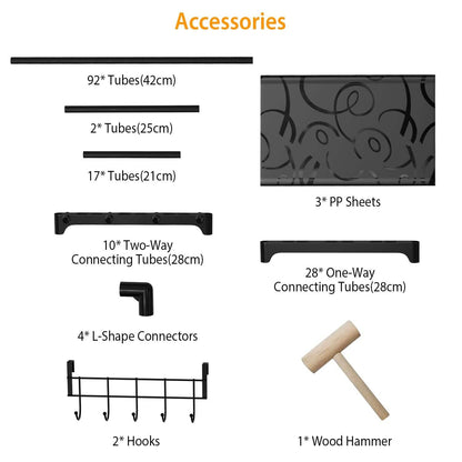 9-Tier: Shoe Rack Metal Storage - A-1 Thread Vault