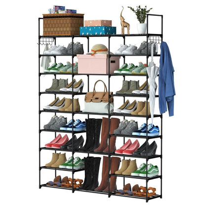 9-Tier: Shoe Rack Metal Storage - A-1 Thread Vault
