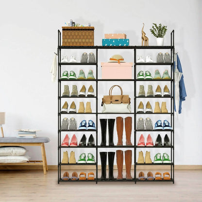9-Tier: Shoe Rack Metal Storage - A-1 Thread Vault