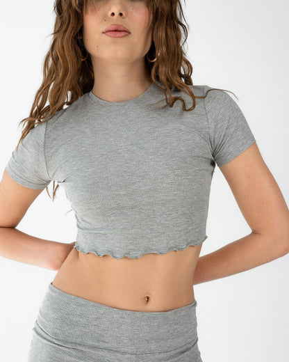 90s Baby Tee - Cloud Set Gray - A-1 Thread Vault