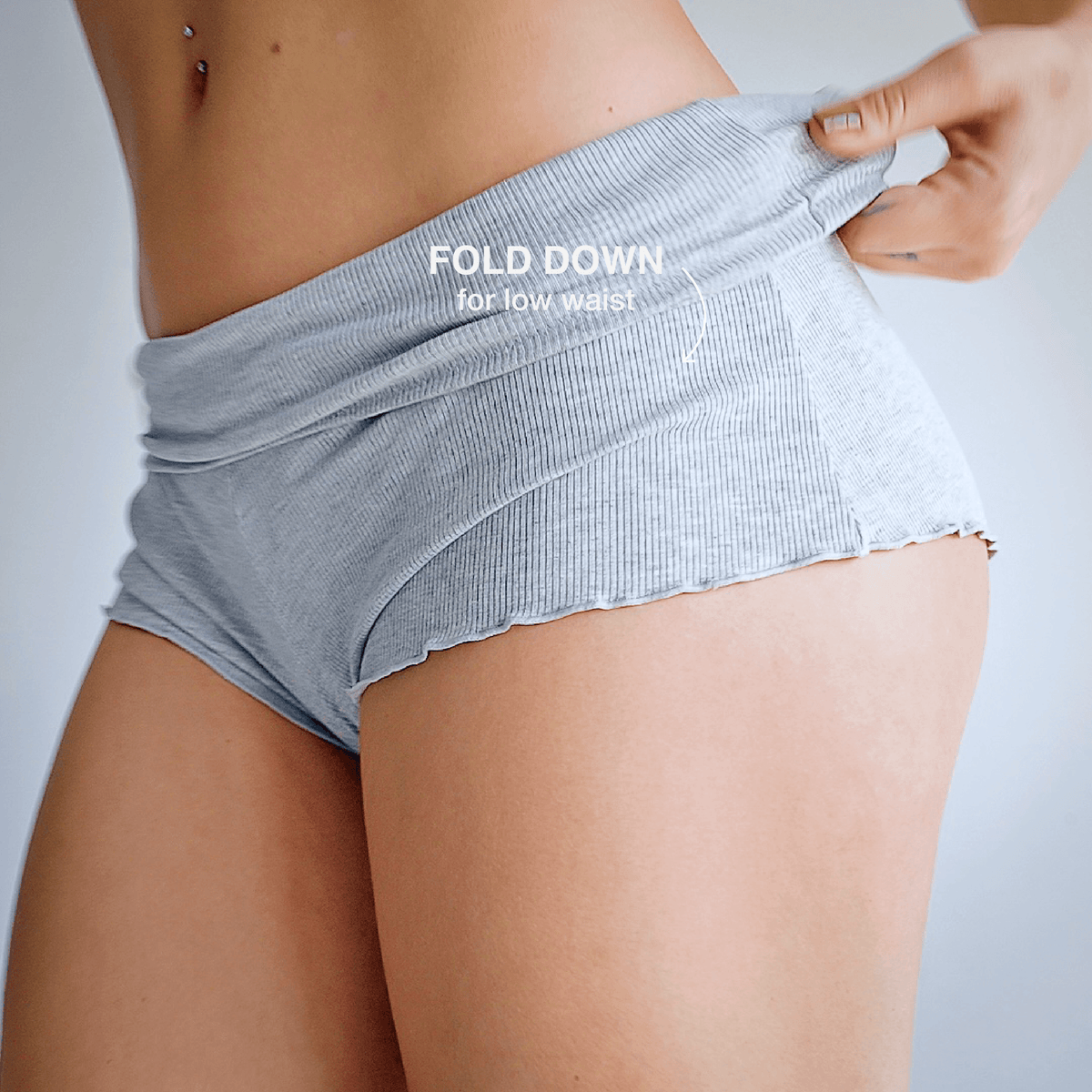 90s Boyshort - Cloud Set Grey - A-1 Thread Vault