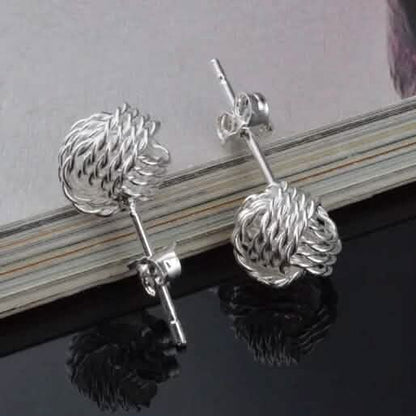 925 Silver Love Nut Stud Earrings - A-1 Thread Vault